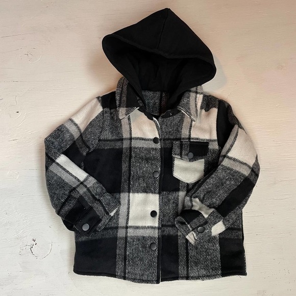 Made by Molly Flannel Hooded Jacket Size 4 - Picture 2 of 8